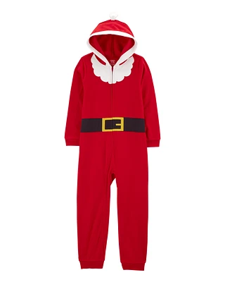 Kid 1-Piece Santa Fleece Pyjamas