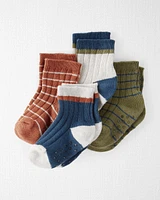 Baby 4-Pack Slip Resistant Socks Stripes