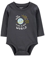 Mama Is Out Of This World Long-Sleeve Bodysuit