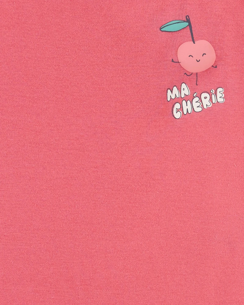 Kid 4-Piece Cherry Cotton Pyjamas