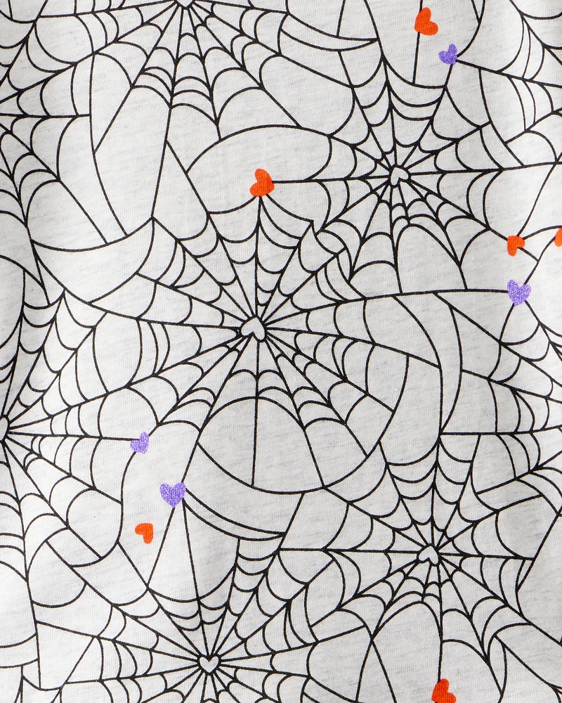 Toddler Halloween Spiderwebs Long-Sleeve Tee