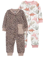 Baby 2-Pack Fleece Footless Pajamas