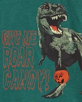 Kid Dinosaur Halloween Graphic Tee