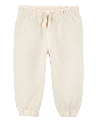 Baby Glitter Pull-On Fleece Joggers