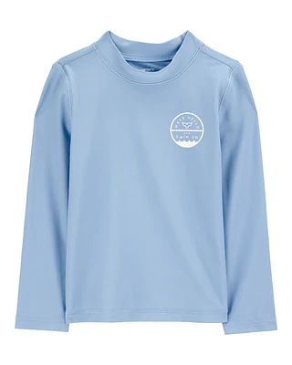 Toddler Whale Long Sleeve Rashguard - Blue