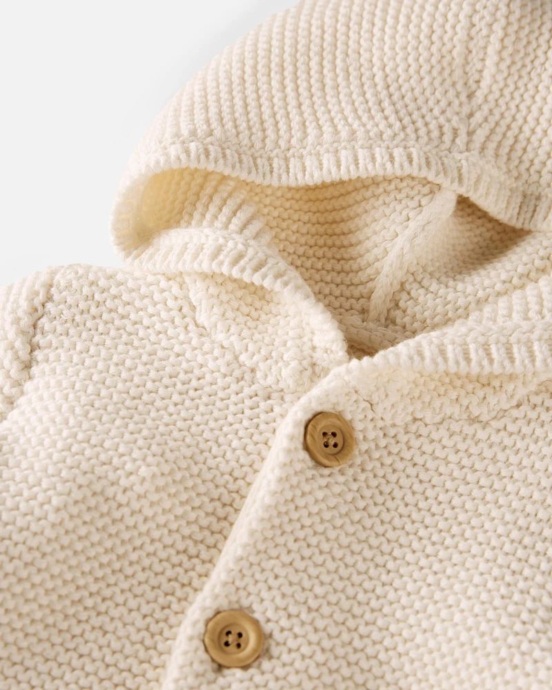 Baby Organic Signature Stitch Cardigan