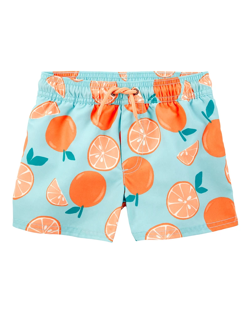 Baby 2-Piece Orange Print Rashguard Set