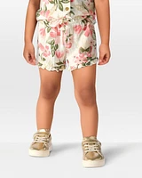 Toddler Floral Gauze Shorts