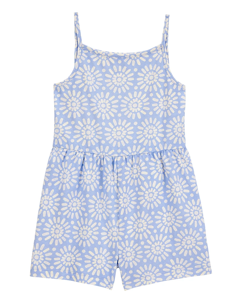 Kid Geo Print Tank Romper