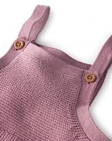 Baby Organic Cotton Sweater Knit Overalls