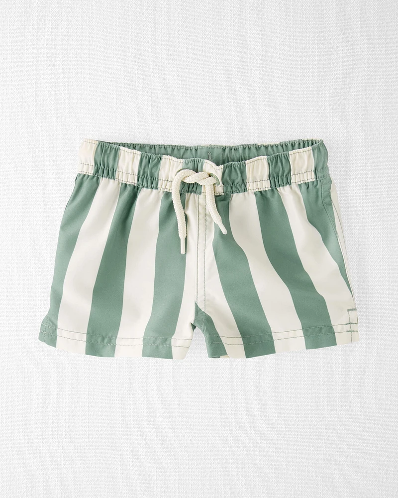 Baby Recycled Striped Swim Trunks