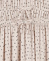 Kid Polka Dot Viscose Dress