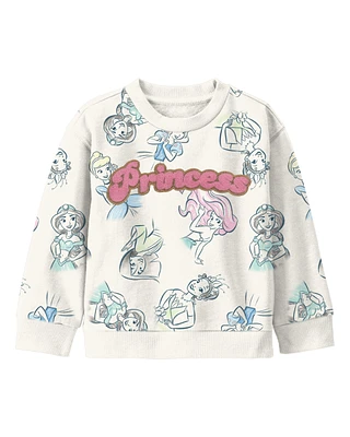 Toddler Disney Princess Pullover - Cream