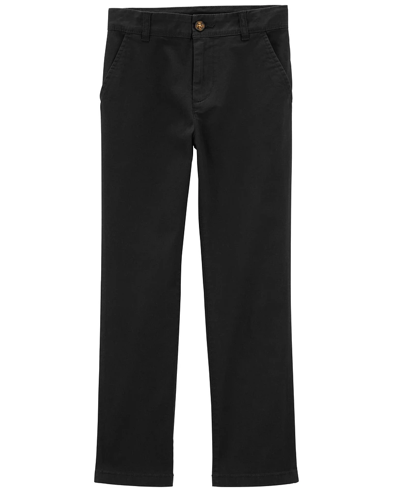 Kid Flat-Front Dress Pants