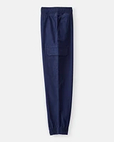 Boys Cotton Fashion Cargo Pants - Navy