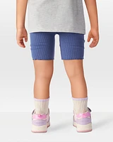 Toddler Ribbed Bike Shorts