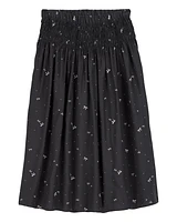 Kid Bow Print Maxi Skirt