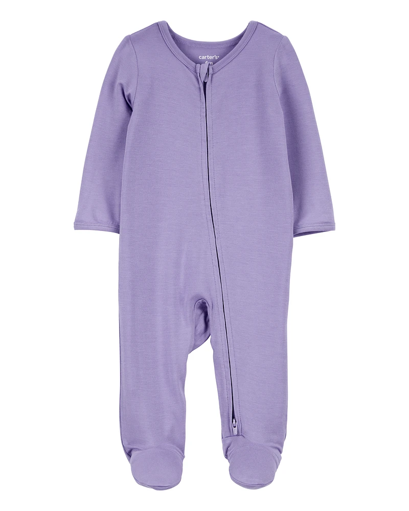 Baby Zip-Up PurelySoft Sleeper Pyjamas