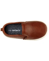 Toddler Faux Leather Casual Sneakers