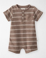 Baby Organic Cotton Romper Stripes