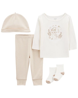 Baby 4-Pack Top and Leggings Set