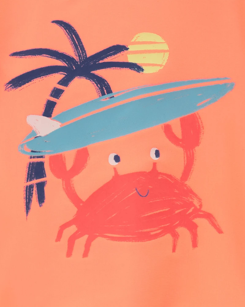 2-Piece Crab Rashguard Swim Set