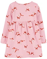 Toddler Fox Jersey Dress