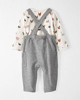 Baby Organic Cotton 2-Piece Overalls Set