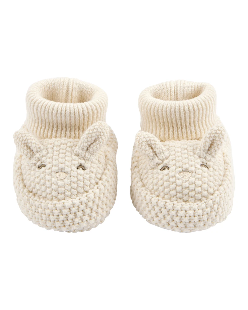 Baby Purely Soft Easter Bunny Crochet Booties 