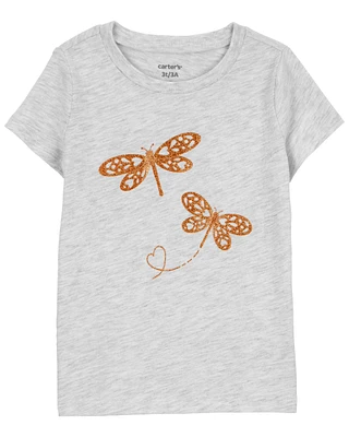 Toddler Glitter Dragonfly Graphic Tee