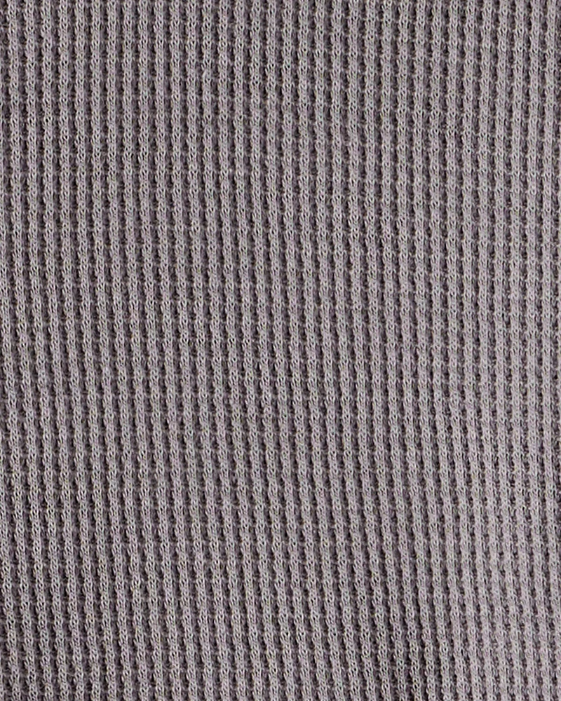 Baby Boy Waffle Knit Long-Sleeve Tee & Pant Set - Grey