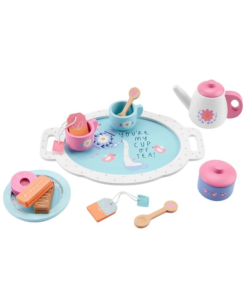 Toddler Wooden Tea & Cookie Activity Set