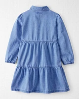 Kid Organic Cotton Chambray Dress