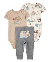 Baby 3-Piece Construction Little Character Set