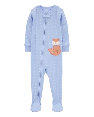 Baby 1-Piece Fox 100% Snug Fit Cotton Footie Pyjamas