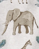 Kid Safari Print Organic Cotton 2-Piece Pyjamas
