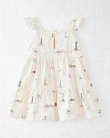 Baby Organic Cotton Coastal-Print Dress