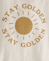 Baby Organic Cotton Stay Golden Graphic Tee