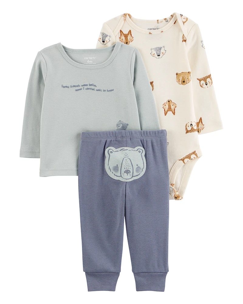 Baby 3-Piece Bear Little Character Set