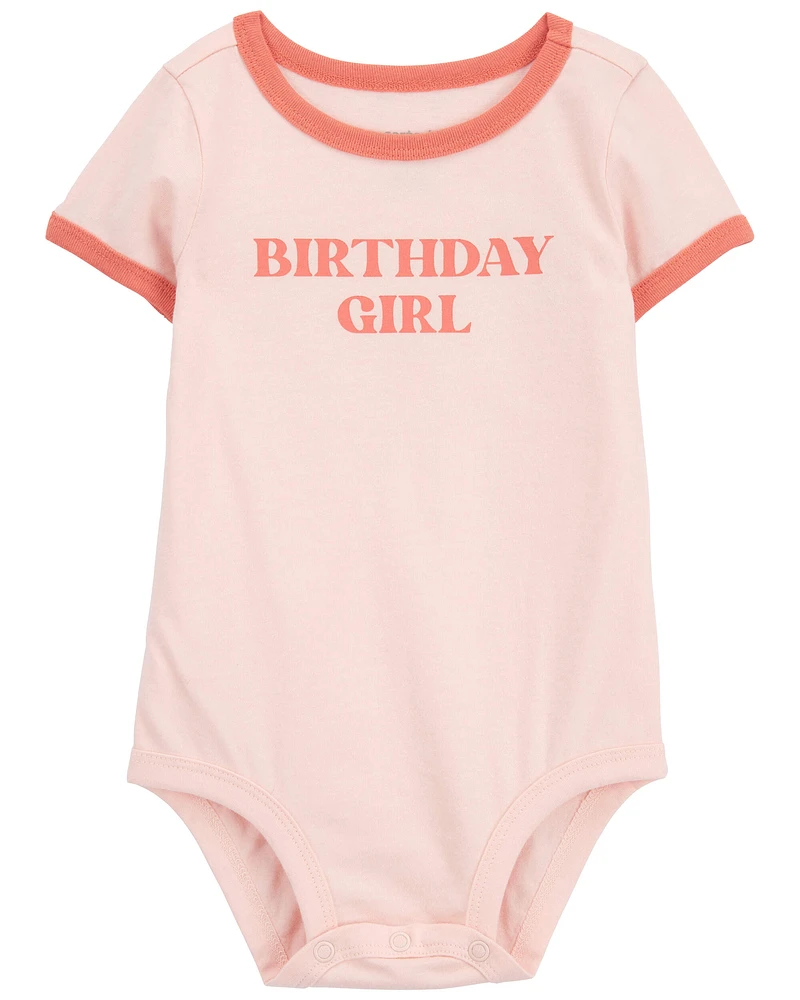 Birthday Girl Cotton Bodysuit