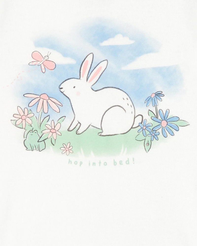 Baby 4-Piece Bunny Cotton Pyjamas