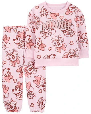 Toddler 2-Piece Minnie Mouse Sweatshirt & Pant Set