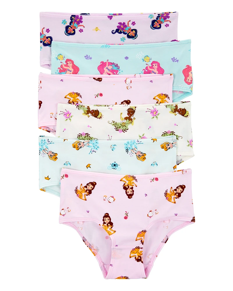 Kid 6-Pack Disney Princesses Stretch Cotton Undies