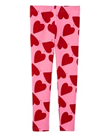 Kid Valentine's Day Heart Leggings