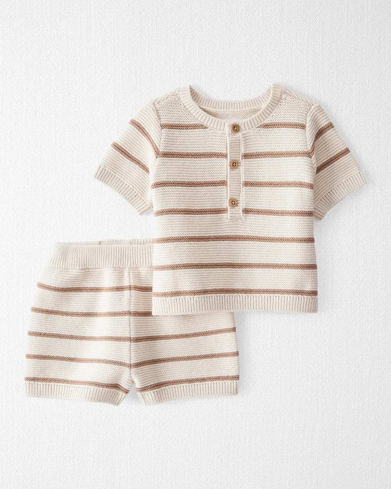 Baby 2-Piece Organic Cotton Sweater Knit Set