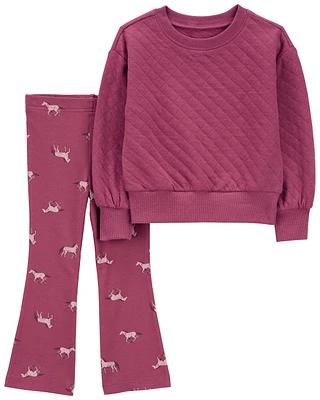 Toddler 2-Piece Quilted Top & Legging Set