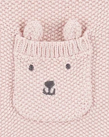 Baby Solid Cotton Romper - Pink