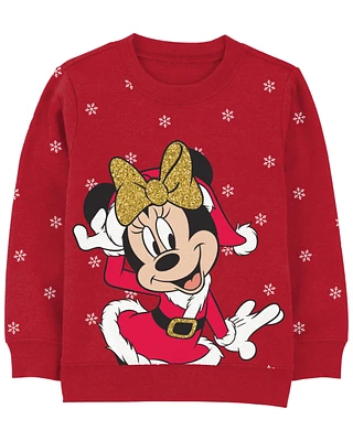 Kid Minnie Mouse Christmas Pullover