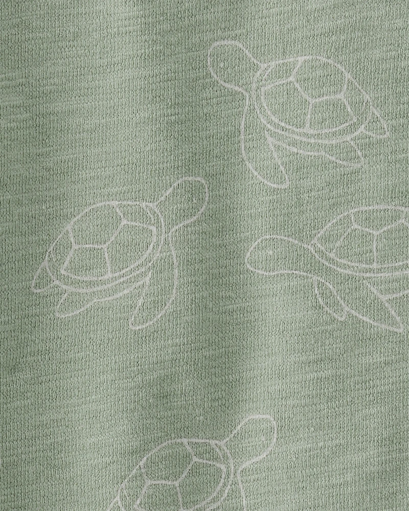 Toddler Boy 2-Piece Turtles-Print Set Made with Organic Cotton