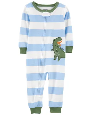 Carter's  Baby Boy 1-Piece Footless Dino Print Pyjama